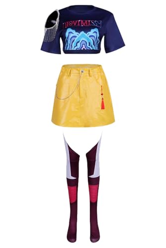 BAEHEU Kpop Hunter Mira Kostüm Cosplay Costume HUNTR/X Dancer Outfits Jacke Halloween Karneval XL von BAEHEU