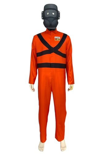BAEHEU Lethal Company Intern Cosplay Kostüm Orange schützende Overall Mens Womens Outfits 3D gedruckt Spiel ein Stück Anzug von BAEHEU