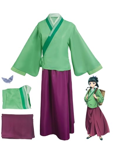 BAEHEU Maomao Cosplay Kostüm Hanfu The Apothecary Diaries Kostüm Damen Outfits Anime Halloween Karneval Anzug Grün S von BAEHEU