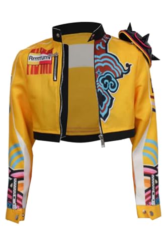 BAEHEU Rui Cosplay Kostüm Jacke Pop Hunter Merch Costume HUNTR/X Leader Rui Jacket Halloween Karneval 120 BAEHEU Rui Cosplay Kostüm Jacke Pop Hunter Merch Costume HUNTR/X Leader Rui Jacket Halloween Karneval 120 von BAEHEU