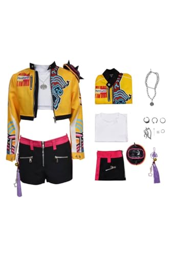 BAEHEU Cosplay Kostüm Kinder Pop Hunter HUNTR/X Costume Kids Merch Anime Cosplay Halloween Karneval 110 von BAEHEU