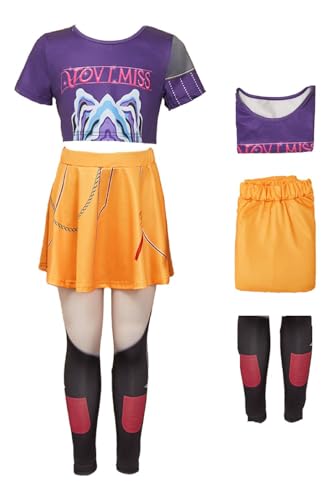 BAEHEU Rumi Cosplay Pop Hunter Kostüm Zoy Mira HUNTR/X Merch Costume Anime Cosplay Outfits Halloween Karneval Mira 140 von BAEHEU