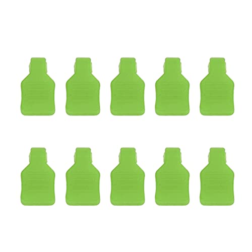 BAFOVY 10pcs Silikon-Eisen-RC-Karosserieklammern RC-Autoverbesserer RC-Pin-Clips mit Anti-Drop-Design Einfache Installation für 1/18 1/24 Fernbedienungsauto (Green) von BAFOVY