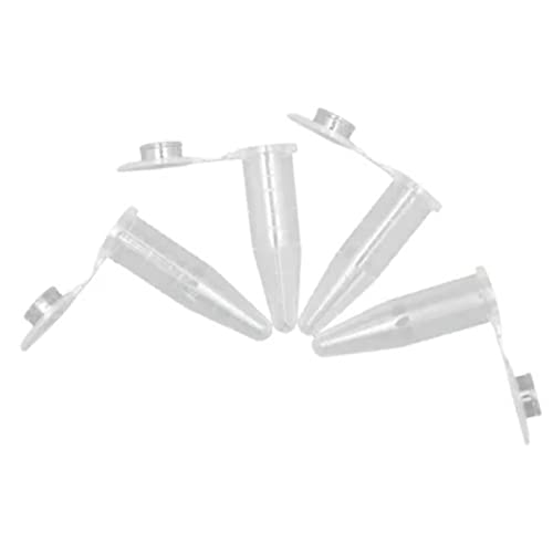 BAFOVY 500pcs 1,5 Ml Mikrozentrifuge -Röhrchen Mikro -Testrohre Kunststofffrostoberfläche mit Klarer Skala und Schnappkappe für die Lagerung der Laborprobe BAFOVY 500pcs 1,5 Ml Mikrozentrifuge -Röhrchen Mikro -Testrohre Kunststofffrostoberfläche mit Klarer Skala und Schnappkappe für die Lagerung der Laborprobe von BAFOVY
