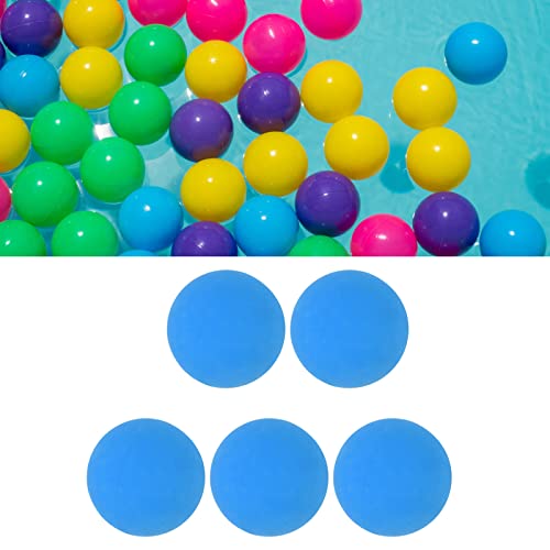BAFOVY 5pcs 6 Cm Hüpfballoge, Gummi -Hand -Übungsbälle, Therapie und Stressabbau, Geeignet für und Erwachsene, für Schwimmbäder, Ozeane, Strände (BLUE) von BAFOVY