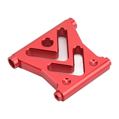 BAFOVY Aluminiumlegierung Vordere Stoßfänger RC-Auto-Frontlünette Schockabsorbing Anti-Collision-Schutz für 1/10 Fernbedienungsfahrzeuge Wie Axial RBX10 mit Hochfestem Upgrade-Zubehör (Rot) von BAFOVY
