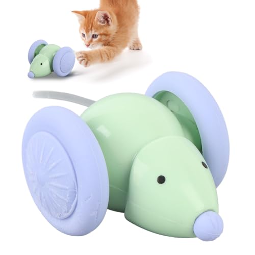 BAFOVY Automatische Katzen -Rattenspielzeugbewegung Rattenspielzeug, ABS und Silikon Multifunktional Intelligent Elektronischer Ratten -Haustier, Spielzeitspaß und Bewegung Innenräume von BAFOVY