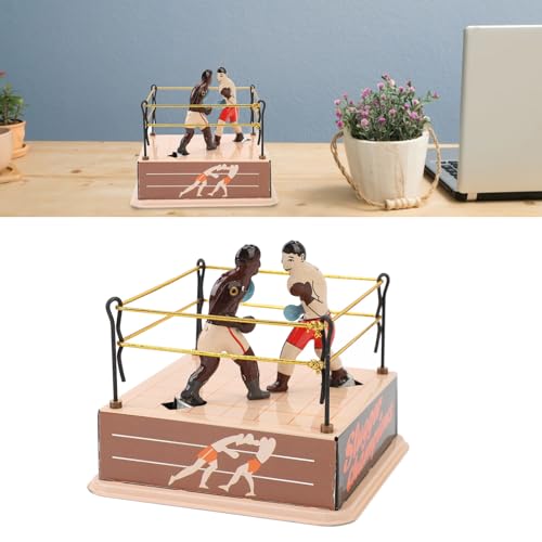BAFOVY Clockwork -Boxring, Retro -Windup -Blechspielzeug mit Interaktivem Boxspaß, Handgefertigtes Sammeln für Dekorative Anzeigen in Häusern und Themeneinstellungen BAFOVY Clockwork -Boxring, Retro -Windup -Blechspielzeug mit Interaktivem Boxspaß, Handgefertigtes Sammeln für Dekorative Anzeigen in Häusern und Themeneinstellungen von BAFOVY