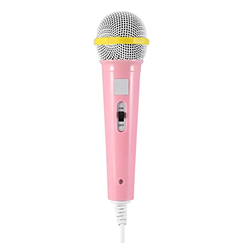 BAFOVY Karaoke Mikrofon Verkabelt Singen Spielzeug mit 3,5 -mm -Jack für Geburtstagsgeschenke Party Familie Outdoor Outdoor Events (PINK) von BAFOVY