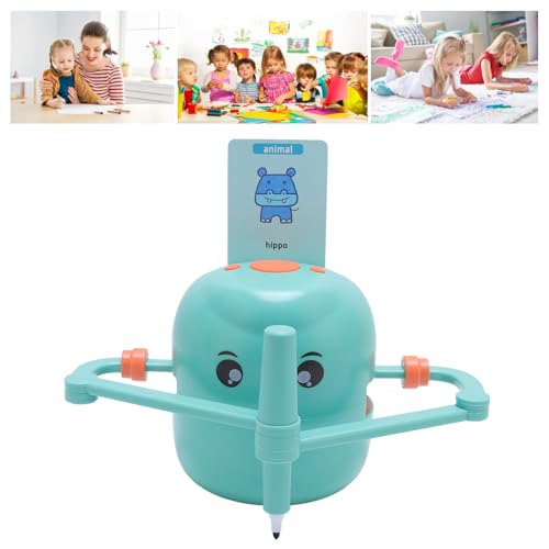 BAFOVY Zeichnungsroboter, Intelligente Zeichenmaschine Automatisches Zeichnen Spielzeug Interactive Educational Art Toy für Kinder ab 5+ mit 100 Zeichenkarten 2 Stifte (hellgrün) von BAFOVY