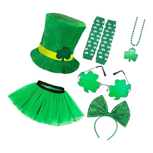 BAHJKASD Festival Day Celebration Kostüm Set Festival Outfit Green Theme Set Für Angenehme Partyerlebnisse BAHJKASD Festival Day Celebration Kostüm Set Festival Outfit Green Theme Set Für Angenehme Partyerlebnisse von BAHJKASD