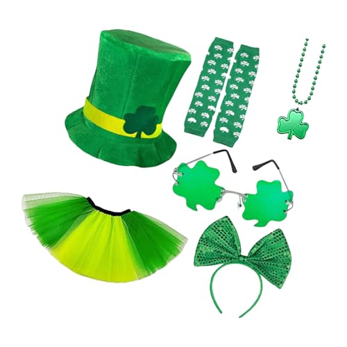 BAHJKASD Festival Day Celebration Kostüm Set Festival Outfit Green Theme Set Für Angenehme Partyerlebnisse BAHJKASD Festival Day Celebration Kostüm Set Festival Outfit Green Theme Set Für Angenehme Partyerlebnisse von BAHJKASD