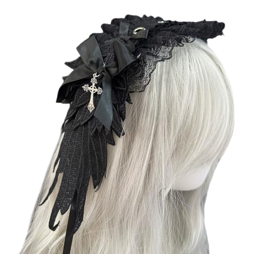 BAHJKASD Gothic Stirnband Bequemes Haarband Verstellbarer Punk Kopfschmuck Stilvolles Kopfbedeckungszubehör Für Cosplay Enthusiasten BAHJKASD Gothic Stirnband Bequemes Haarband Verstellbarer Punk Kopfschmuck Stilvolles Kopfbedeckungszubehör Für Cosplay Enthusiasten von BAHJKASD