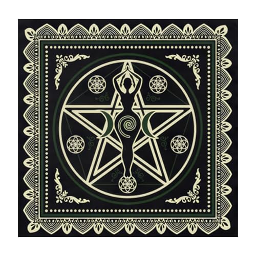 BAHJKASD Moonphase Muster Astrologie Tischdecke Tarot Gottesdoppelte Tischdecke Altars Stoffkennzinationen Brettspielzubehör BAHJKASD Moonphase Muster Astrologie Tischdecke Tarot Gottesdoppelte Tischdecke Altars Stoffkennzinationen Brettspielzubehör von BAHJKASD