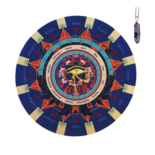 BAHJKASD Mystische Pendel Spielmatte Wünschelrutenpendel Vollgummioberflächen Für Astrologieliebhaber Wahrsager Energiearbeitswerkzeug BAHJKASD Mystische Pendel Spielmatte Wünschelrutenpendel Vollgummioberflächen Für Astrologieliebhaber Wahrsager Energiearbeitswerkzeug von BAHJKASD