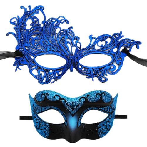 BAHJKASD Pack Von 2 Zarten Und Ihre Maskeraden Maske Charme Paar Maske Accessoires Kostüm Und Halloween Spaß BAHJKASD Pack Von 2 Zarten Und Ihre Maskeraden Maske Charme Paar Maske Accessoires Kostüm Und Halloween Spaß von BAHJKASD