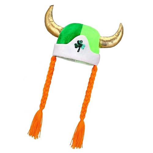 BAHJKASD Patrick's Day Skull Caps Baenie Green Shamrocks Baenie Mit Flechten Lustige Neuheit Baenie Für Irische Party Dekore BAHJKASD Patrick's Day Skull Caps Baenie Green Shamrocks Baenie Mit Flechten Lustige Neuheit Baenie Für Irische Party Dekore von BAHJKASD