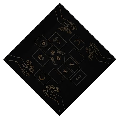 BAHJKASD Tarot Tischdecke Divinations Tabelle Abdeckungen 3 Größe Option ORACLES Brettspiel Matte Square Form Pendel Tischtuch von BAHJKASD