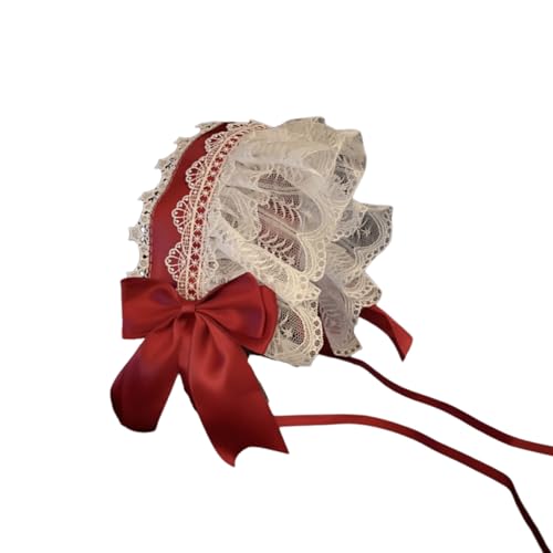 BAHJKASD Verstellbare Frauen Haarband Gekräuseltes Spitzen Und Bowknot Haarband Kopfstück Bequeme Stirnband Party Kostümzubehör BAHJKASD Verstellbare Frauen Haarband Gekräuseltes Spitzen Und Bowknot Haarband Kopfstück Bequeme Stirnband Party Kostümzubehör von BAHJKASD