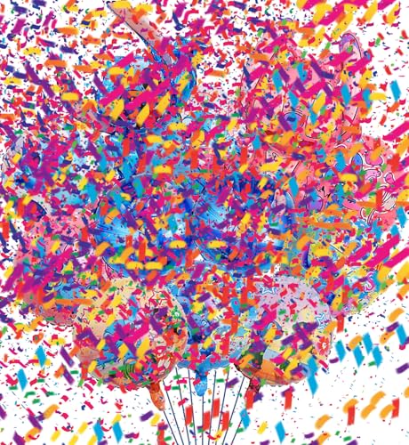 12 Stück Luftballons Geburtstag, Kindergeburtstag Luftballons, Balloons, Folienballons Geburtstag Set, für Junge und Mädchen Party Dekoration von BAIDZFU