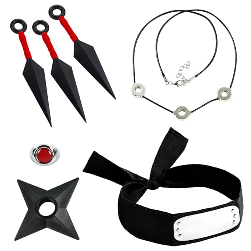 BAIDZFU Zubehör Set, Cosplay Requisiten, Headband, Kunststoff-Requisiten, Ringe, Halsketten, Geeignet für Cosplay, Geeignet für Jungen und Mädchen (C) von BAIDZFU