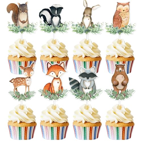 Tier Cake Topper, 24 Stück Dschungel Tier Cupcake Topper, Dschungel Tortendeko Tiere, Muffin Deko, Tortendeko Dschungel, Tortendeko Waldtiere, Kuchendeko Tiere, Waldtiere Geburtstag Deko Tier Cake Topper, 24 Stück Dschungel Tier Cupcake Topper, Dschungel Tortendeko Tiere, Muffin Deko, Tortendeko Dschungel, Tortendeko Waldtiere, Kuchendeko Tiere, Waldtiere Geburtstag Deko von BAIDZFU