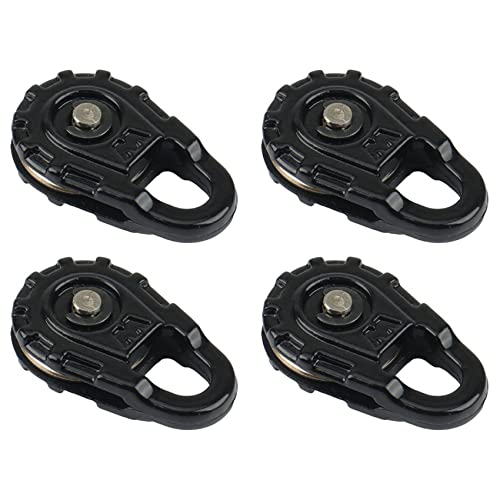 BAIGOO 4X Rc Metall Winde Abschleppen Seil Snatch Block für 1:10 Rc Crawler Axial Scx10 90046 Trx4 D90 von BAIGOO