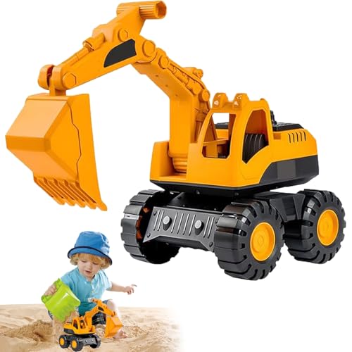 Sandspielzeug Bagger Sandkasten, Sandkasten Kinder Bagger, Bagger Strandspielzeug Auto, Spielzeug Baufahrzeuge, Baustellen Spielfahrzeug für Kinder, für Sandkasten, Kinderzimmer, Ab 3+ Jahr (A) von BAISHUWU