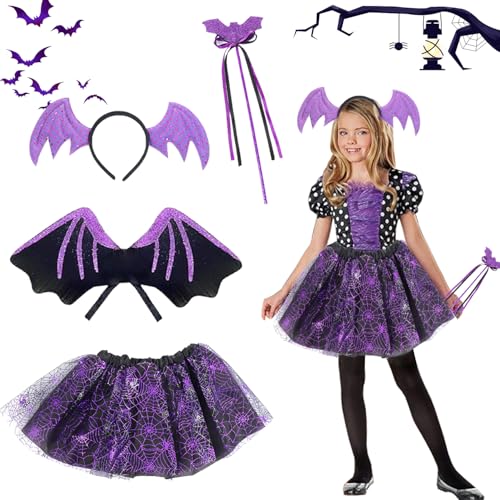 BAISHUWU halloween kostüm kinder fledermaus,4 Stück halloween kostüm mädchen Fledermaus Tutu,halloween kinder kostüme Mädchen 3-8 Jahre Für Party Mottoparty Fasching BAISHUWU halloween kostüm kinder fledermaus,4 Stück halloween kostüm mädchen Fledermaus Tutu,halloween kinder kostüme Mädchen 3-8 Jahre Für Party Mottoparty Fasching von BAISHUWU