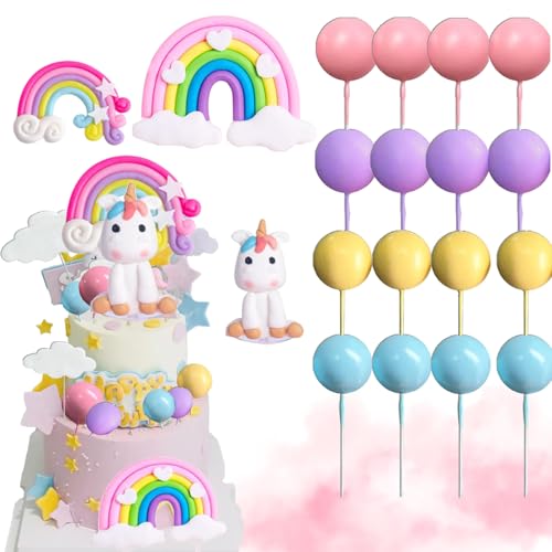Einhorn Tortendeko, 23 Stück Einhorn Kuchendeko, Einhorn Kuchen Topper, Einhorn Geburtstag Kuchen Dekoration, 3D Einhorn Kuchen Topper, Regenbogen Tortendeko, Einhorn Torte Deko für Mädchen Junge Einhorn Tortendeko, 23 Stück Einhorn Kuchendeko, Einhorn Kuchen Topper, Einhorn Geburtstag Kuchen Dekoration, 3D Einhorn Kuchen Topper, Regenbogen Tortendeko, Einhorn Torte Deko für Mädchen Junge von BAISHUWU