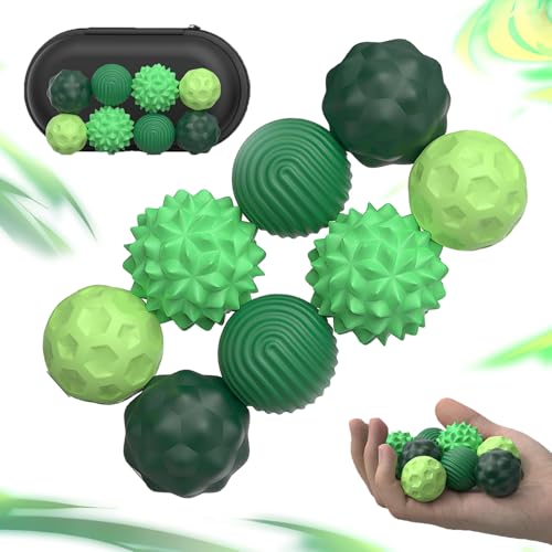 Magnetische Fidget Toys, Magnetkugeln Stressball, Magnetischer Akupressurball aus Silikon, Silikon Sensorik Bälle, Sensorischer Ball für Erwachsenem, Anti-Stress Fidget Toys für Stress, Angst von BAISHUWU