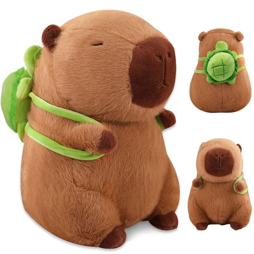 Simulation Capybara Plüschtier, 33cm Capybara Tragende Schildkröte, Niedlichen Capybara Plushie, Simulation Tier Capybara Puppen, Capybara-Stofftier, Capybara Kuscheltier für Geburtstagsgeschenk (M1) Simulation Capybara Plüschtier, 33cm Capybara Tragende Schildkröte, Niedlichen Capybara Plushie, Simulation Tier Capybara Puppen, Capybara-Stofftier, Capybara Kuscheltier für Geburtstagsgeschenk (M1) von BAISHUWU