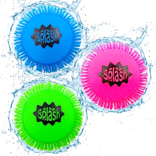 BAISHUWU Wasser Wurfscheibe aus Schaumstoff und Silikon, 3 Stück 17cm Wasser Frisbee, Splash Outdoor Frisbee, Wasserspielzeug Sommer Spaß, Water Disc, Extra Soft in Knalligen Farben für den Sommer von BAISHUWU