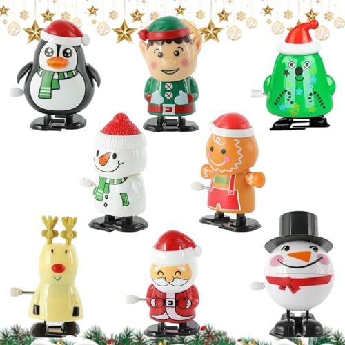 Weihnachten Aufziehspielzeug, 8 Stücke Figuren Uhrwerk Spielzeug, Rentier Aufziehspielzeug, Schneemann Aufziehspielzeug, Weihnachten Uhrwerk Spielzeug, Geschenk für Baby Kinder Lustiges Spielzeug Weihnachten Aufziehspielzeug, 8 Stücke Figuren Uhrwerk Spielzeug, Rentier Aufziehspielzeug, Schneemann Aufziehspielzeug, Weihnachten Uhrwerk Spielzeug, Geschenk für Baby Kinder Lustiges Spielzeug von BAISHUWU