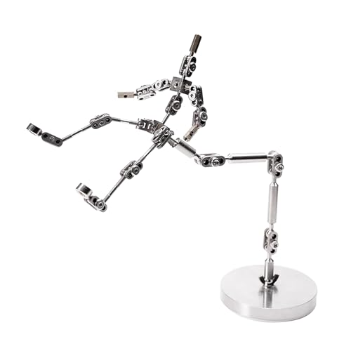 BAIYITONGDA Stop-Motion-Animationscharakter-Skelett mit Stop-Motion-Animations-Rigging-Arm aus Edelstahl, DIY-Animationspuppe, Stop-Motion-Armature-Rigging-System,12CM von BAIYITONGDA