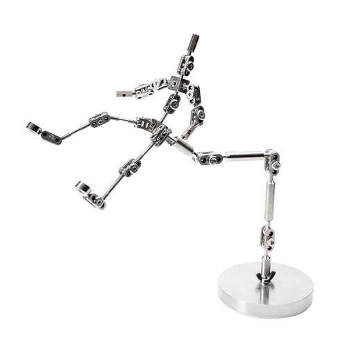 BAIYITONGDA Stop-Motion-Animationscharakter-Skelett mit Stop-Motion-Animations-Rigging-Arm aus Edelstahl, DIY-Animationspuppe, Stop-Motion-Armature-Rigging-System,16CM von BAIYITONGDA