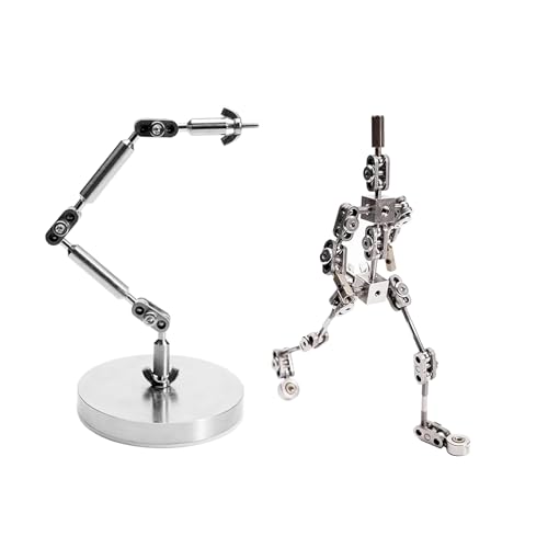 BAIYITONGDA Stop-Motion-Armaturen-Kits, Stop-Motion-Animations-Rigging und Winder, artikuliertes humanoides Skelett für Stop-Motion-Projekte,12CM von BAIYITONGDA