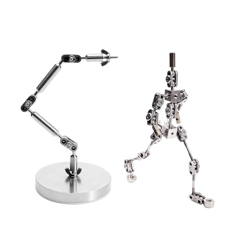 BAIYITONGDA Stop-Motion-Armaturen-Kits, Stop-Motion-Animations-Rigging und Winder, artikuliertes humanoides Skelett für Stop-Motion-Projekte,14CM von BAIYITONGDA