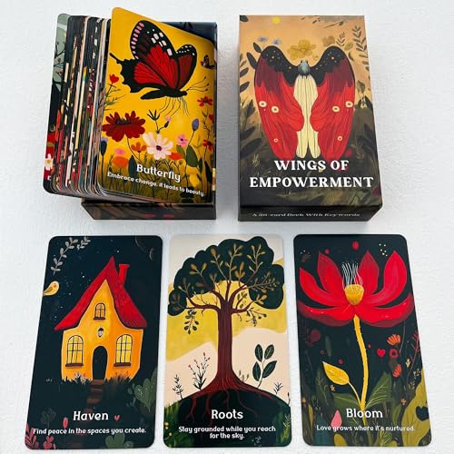 BAIYOOBAI Inner Power Oracle Cards, Life Orakel-Karten für Anfänger, Selbstvertrauen, spirituelle weibliche Stärkung Wachstum, Oracle Deck, perfekt für emotionale Unterstützung und Selbstentdeckung BAIYOOBAI Inner Power Oracle Cards, Life Orakel-Karten für Anfänger, Selbstvertrauen, spirituelle weibliche Stärkung Wachstum, Oracle Deck, perfekt für emotionale Unterstützung und Selbstentdeckung von BAIYOOBAI