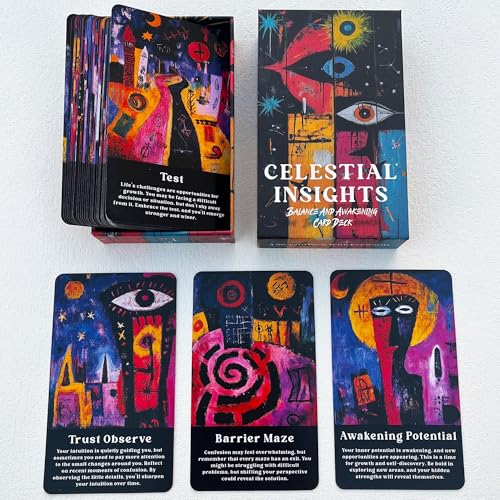 BAIYOOBAI Inner Wisdom Orakelkarten, Intuitives, Spirituelles Erwachen Orakeldeck, Persönliche Wachstums-Orakelkarten für Anfänger BAIYOOBAI Inner Wisdom Orakelkarten, Intuitives, Spirituelles Erwachen Orakeldeck, Persönliche Wachstums-Orakelkarten für Anfänger von BAIYOOBAI