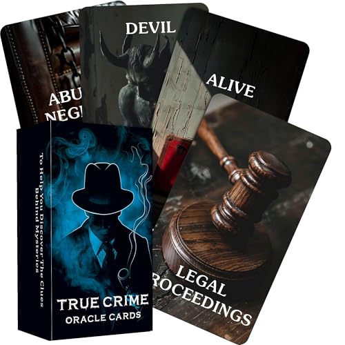 BAIYOOBAI True Crime Clues Orakelkarten, Verschwörungs-Orakeldeck, 80 Karten, Orakel-Karten für Anfänger, Wahrsager-Spielzeug BAIYOOBAI True Crime Clues Orakelkarten, Verschwörungs-Orakeldeck, 80 Karten, Orakel-Karten für Anfänger, Wahrsager-Spielzeug von BAIYOOBAI