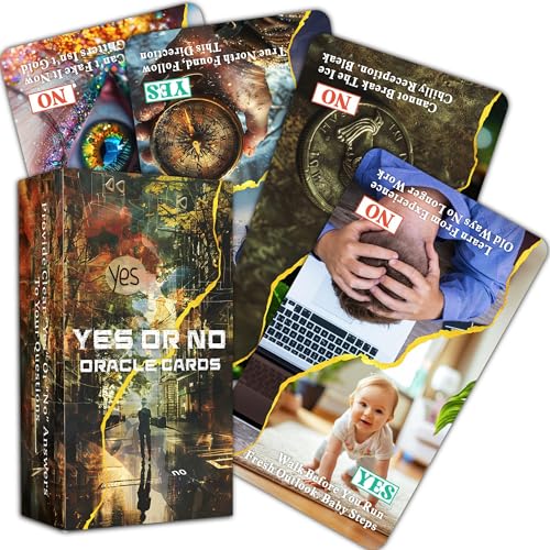 BAIYOOBAI Ja oder Nein Orakelkarten - Klarheit für Lebenssituationen, Oracle-Deck für Anfänger, Vereinfachen Sie Ihre Entscheidungen Sofort BAIYOOBAI Ja oder Nein Orakelkarten - Klarheit für Lebenssituationen, Oracle-Deck für Anfänger, Vereinfachen Sie Ihre Entscheidungen Sofort von BAIYOOBAI