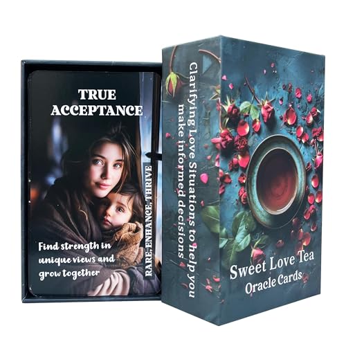 BAIYOOBAI Sweet Love Tea Orakelkarten, Twin Flames Soulmates Orakel Deck, Romance Love Tarotkarten, Lebensbeziehungen Orakelkarten für Anfänger BAIYOOBAI Sweet Love Tea Orakelkarten, Twin Flames Soulmates Orakel Deck, Romance Love Tarotkarten, Lebensbeziehungen Orakelkarten für Anfänger von BAIYOOBAI