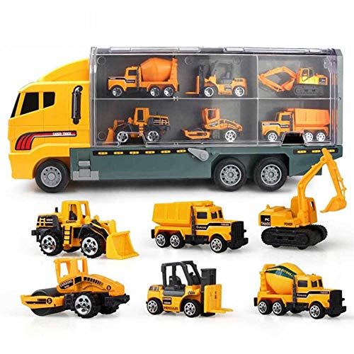 BAKAJI Bisarca mit 6 Arbeitsfahrzeugen Spielzeug für Kinder: Gabelstapler, BAKAJI Bisarca mit 6 Arbeitsfahrzeugen Spielzeug für Kinder: Gabelstapler, von BAKAJI