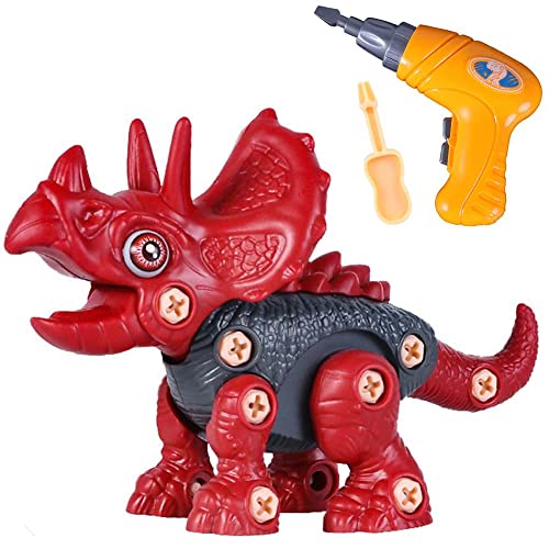 Bakaji Dinosaurier zum Selbstaufbau, Spielzeug für Kinder, mit Batterie-Schraubendreher und Zubehör, sorgfältig in jedem Detail von BAKAJI