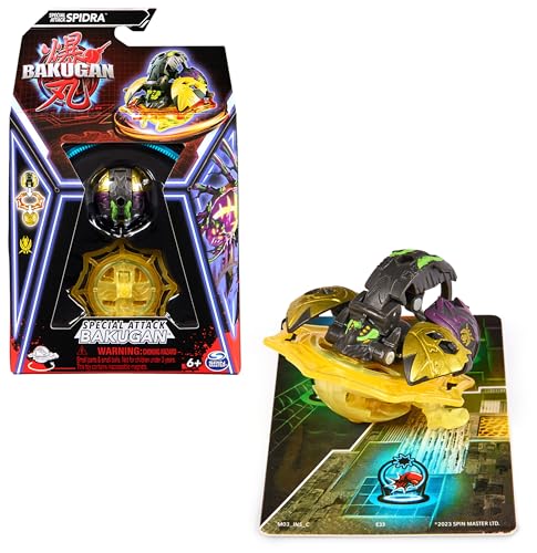 BAKUGAN, Special Attack Spidra, spinnendes Sammlerstück, individualisierbare Actionfigur und Sammelkarten, Kinderspielzeug für Jungen und Mädchen BAKUGAN, Special Attack Spidra, spinnendes Sammlerstück, individualisierbare Actionfigur und Sammelkarten, Kinderspielzeug für Jungen und Mädchen von BAKUGAN