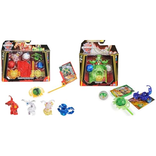 BAKUGAN 3.0 Battle Pack mit 5 Bällen (2 Special Attack Bruiser und Diamond Dragonoid und DREI Core Balls), für Kinder ab 6 Jahren & 2023 Starter Pack mit 3 Bällen von BAKUGAN