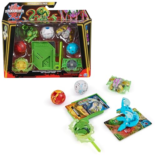 BAKUGAN Battle 5-Pack, Special Attack Octogan, Spidra, Hail, Nillious, Ventri, individualisierbare spinnende Actionfiguren, Kinderspielzeug für Jungen und Mädchen BAKUGAN Battle 5-Pack, Special Attack Octogan, Spidra, Hail, Nillious, Ventri, individualisierbare spinnende Actionfiguren, Kinderspielzeug für Jungen und Mädchen von BAKUGAN