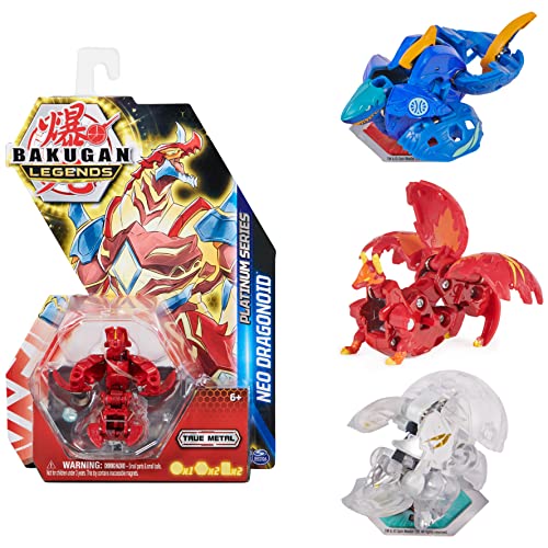 BAKUGAN 'Legends' 2023 Platinum Series 1er Pack, Ball mit Metallkern für mehr Durchschlagskraft, unterschiedliche Varianten, für Kinder ab 6 Jahren von BAKUGAN