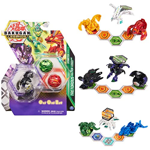 Bakugan 'Legends' 2023 Starter Pack mit 3 Bakugan (1 Ultra und 2 Basic Balls), unterschiedliche Varianten, für Kinder ab 6 Jahren von BAKUGAN